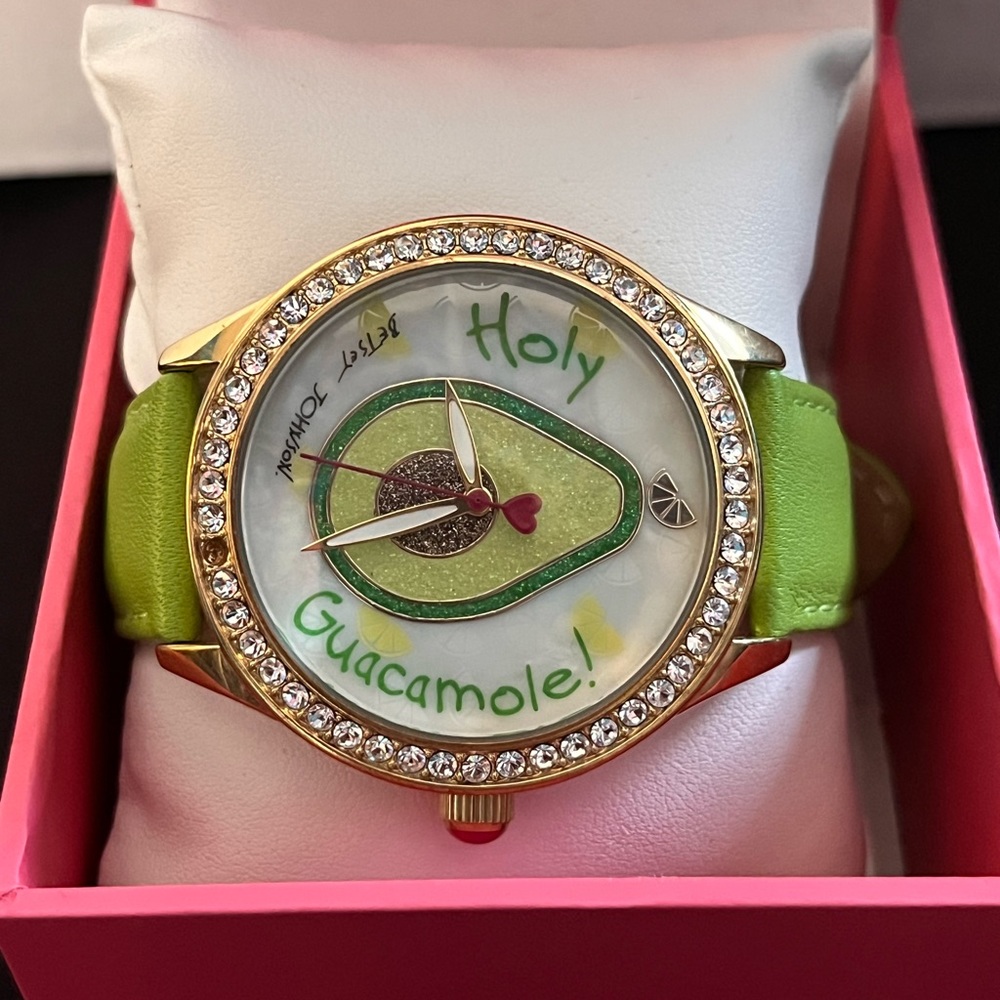 Betsey Johnson Holy Guacamole Watch